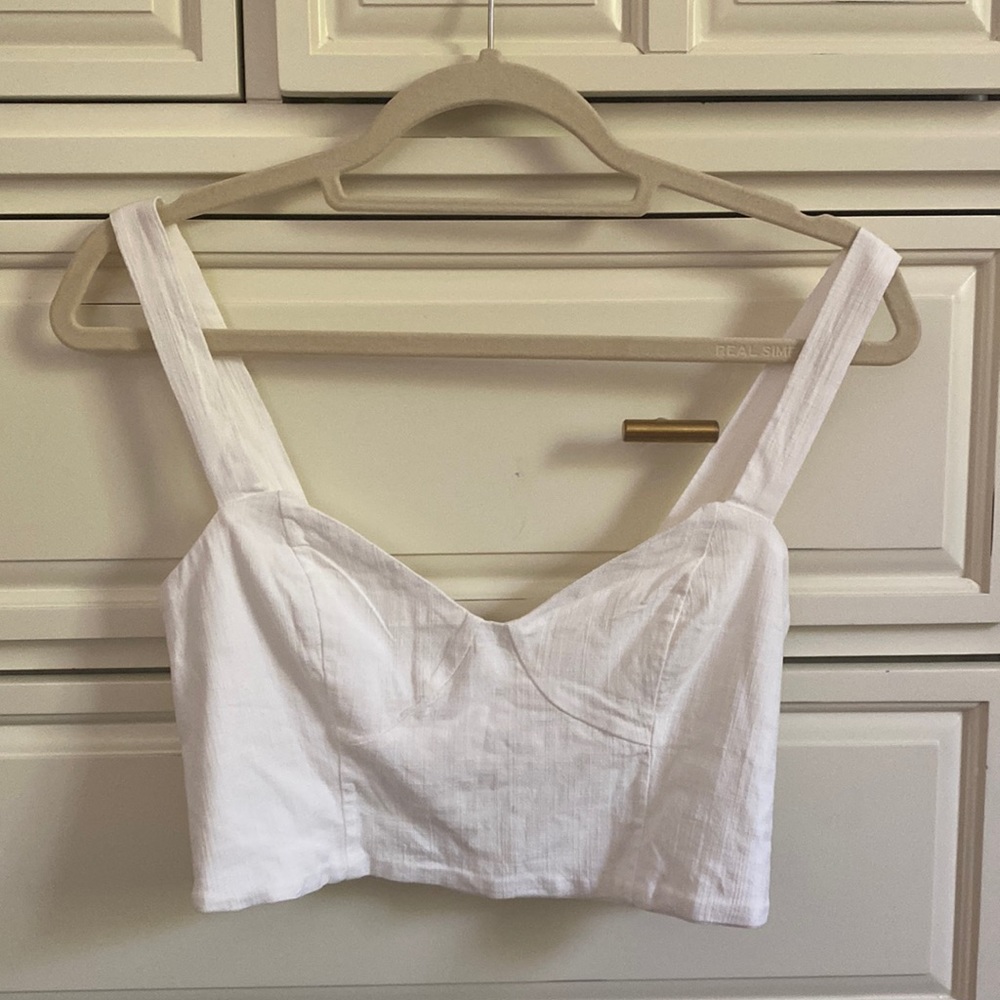 White Corset top - Free People